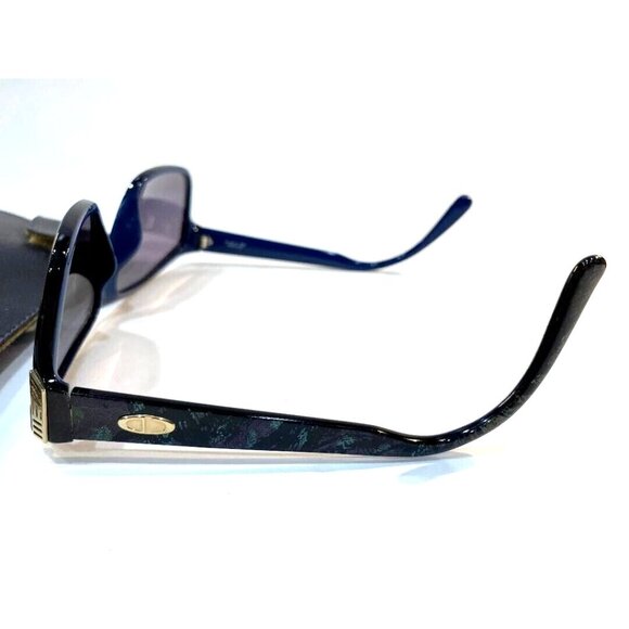 Christian Dior Sunglasses w/case, Marbled Green/Black, Gold Accents - Picture 5 of 7